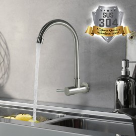 Mr. Plumber ET-100917Q-42-TM Wall Mount Kitchen Faucet 304 Stainless Steel Mr. Plumber ET-100917Q-42-TM Wall Mount Kitchen Faucet 304 Stainless Steel